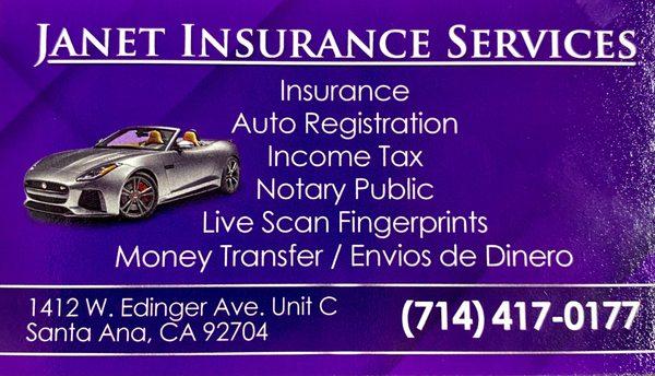 Janet Insurance Services