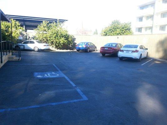 Private parking lot