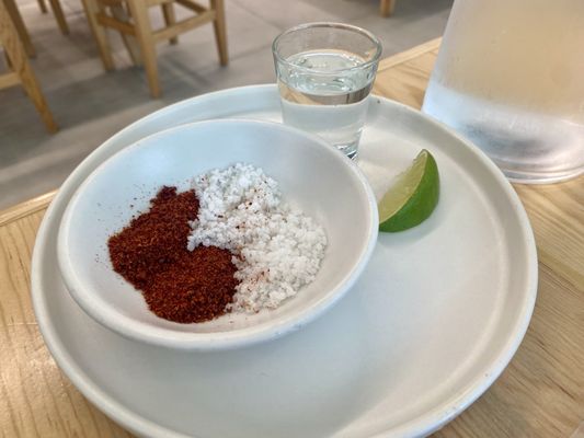 Shot of Mezcal