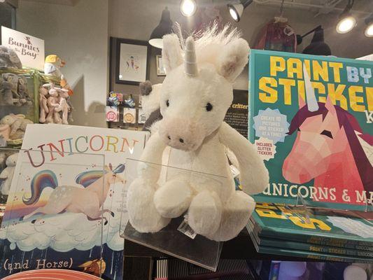 Jellycat Unicorn and other books