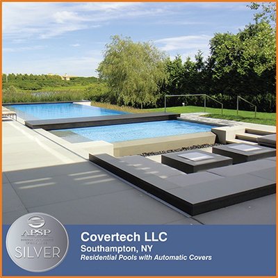 Covertech - Grando automatic rigid slatted pool cover , No Tracks & No Pumps