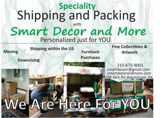 We do Shipping and Packing