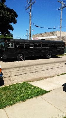 46 passenger with flushing toilet bathroom