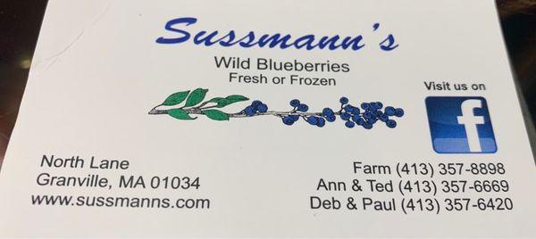 The Sussmann's calling card