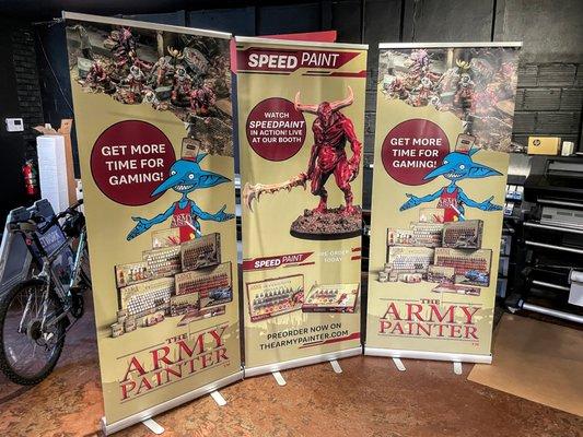 Retractable Banner Stands for The Army Painter