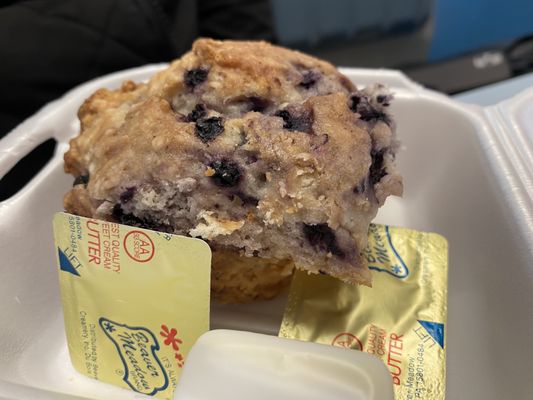 Blueberry streusel muffin