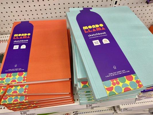 Target, Devon -- great 112-sheet drawing pads in hard covers, $6