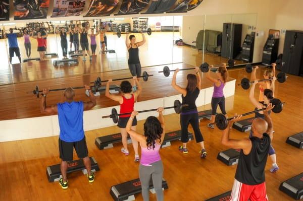 Over 280 group fitness classes per month including Zumba, Les Mills, Cycling and Aquatics.