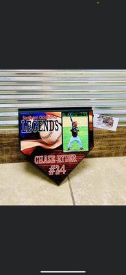 Custom sublimation base ball plaque