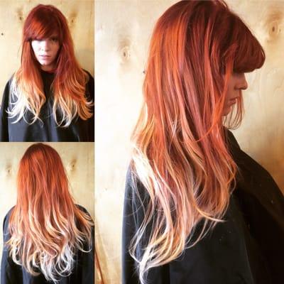 Red copper ombré #amymarshall