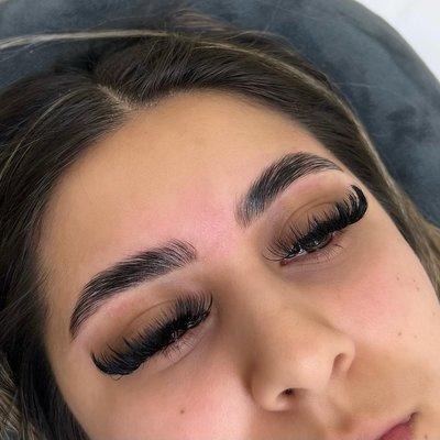 Eyebrow lamination/wax/tint