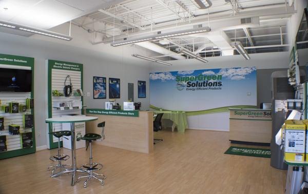 The inside of our Ellicott City SuperGreen Solutions location, ready to serve your energy efficient needs!