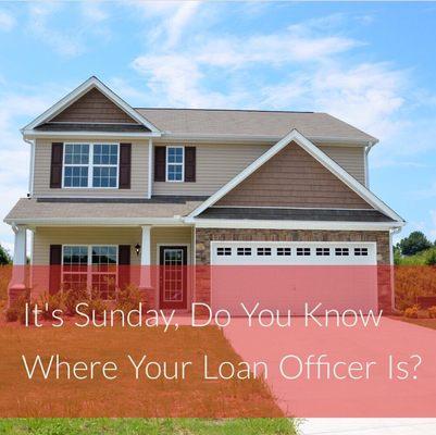 It's Sunday and have a mortgage question? Give me a call directly. Also happy to sit down for one on one Sundays with an appointment.