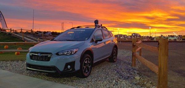 Crosstrek at dawn at Treasure Valley Subaru!