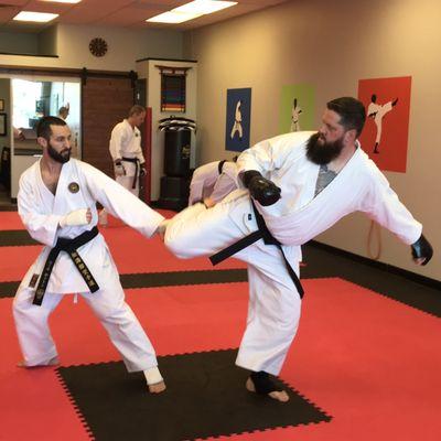 Ask about our adult karate and sparring