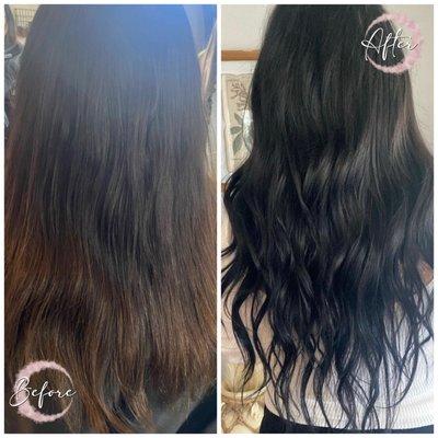 Hair Extension Services - Before & After