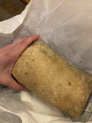 Huge carne asada burrito!