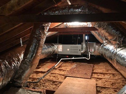 Payne Gas Furnace Install / Ductwork Replacement - Mystic