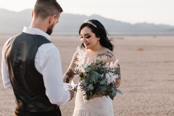 Ceremony look (photo done by Aimlee Photography).