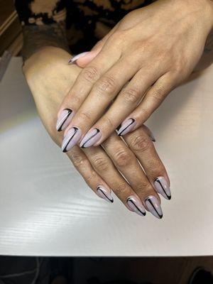 GelX Manicure with simple design