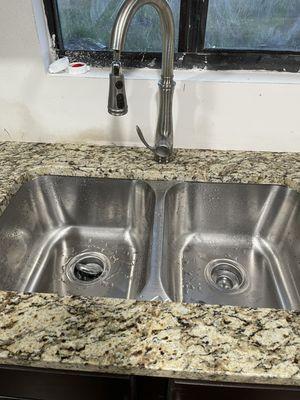 a double sink already completely finished