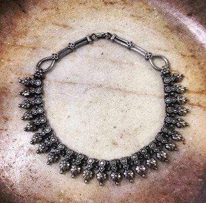 Antique Silver Tribal Necklace from Rajasthan