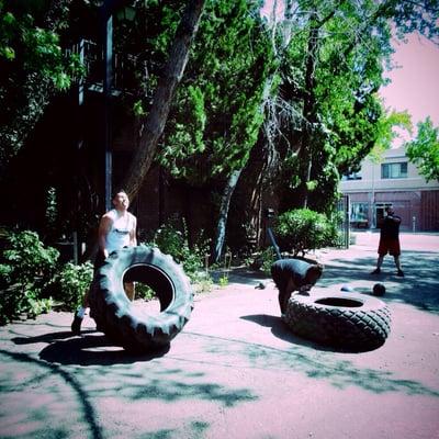 Some tire flips on our Saturday class