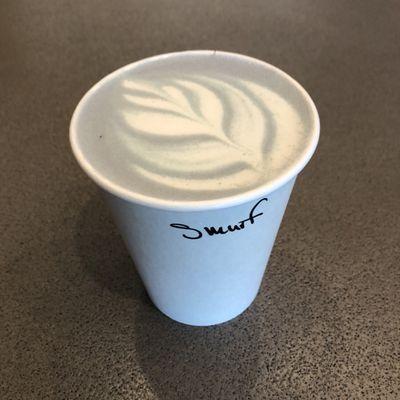 Smurf hot herbal latte