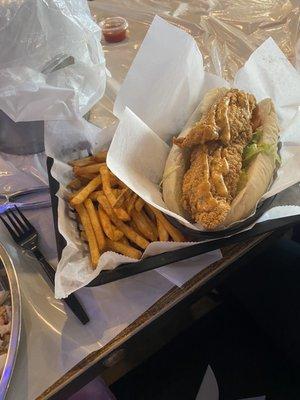 Shrimp Basket and Shrimp po boy