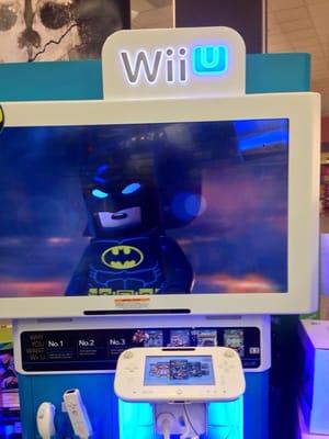 The best thing about visiting the store is being able to demo or watch the game before you buy. Lego Batman! WiiU! :)