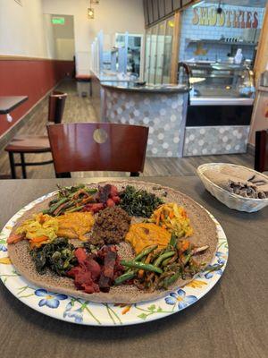 Veggie Combo with Injera