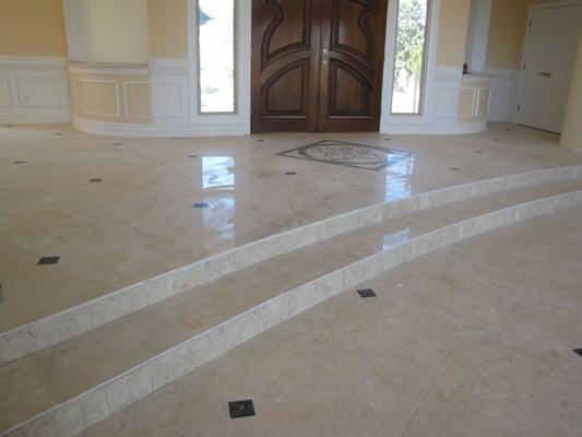 Marble Floor Tile Installation - VA Beach