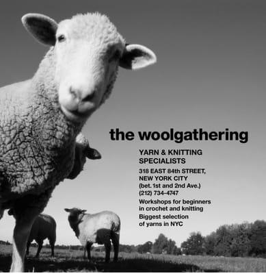 AD DESIGN for The Woolgathering, a retail knitting store in NYC