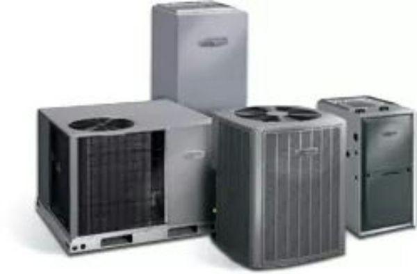 Armstrong Air heating and air conditioning units.