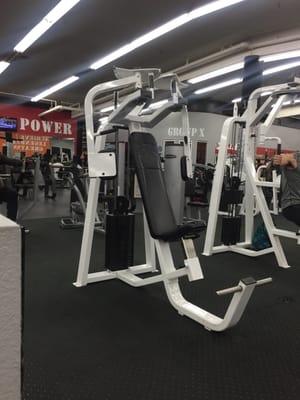 It is inside the world gym in a room