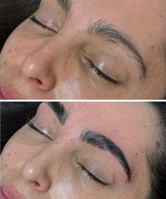 Brow lamination & tint