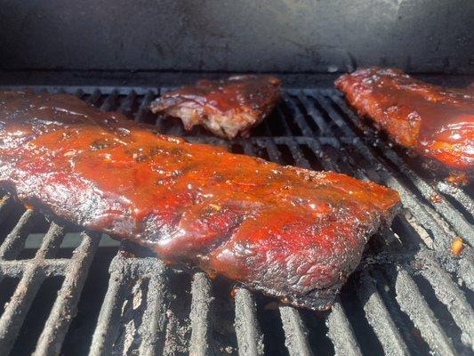 Sticky Baby back ribs!