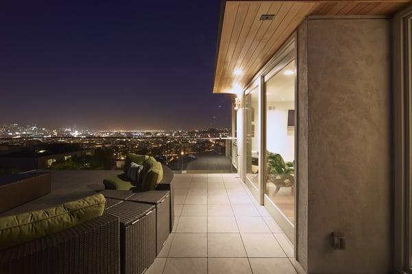 Dolores Heights - view from the roof deck of a house we designed.