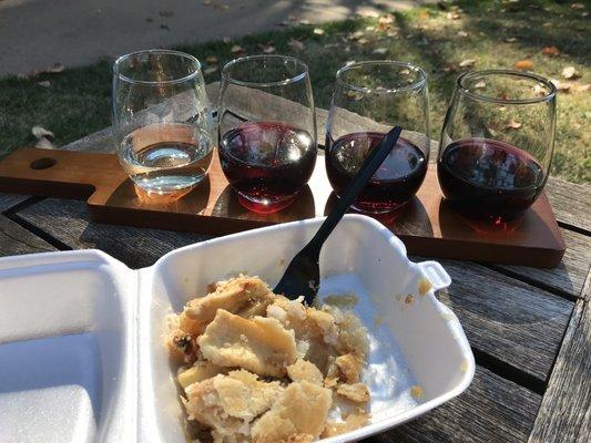 Wine and pie at Boeger Winery