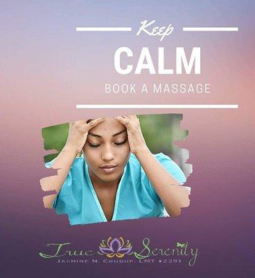 Keep Calm Book A Massage