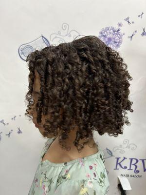 Kids curly haircut