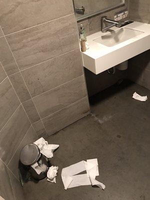 When you pay $12 for 2 coffees and the bathroom looks like this....