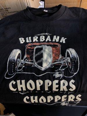 Awesome Tees for Burbank Choppers.