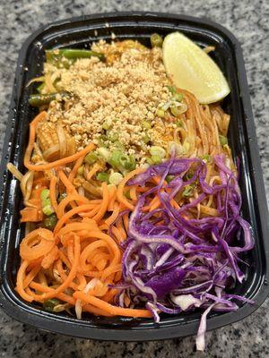 Veggie Pad Thai...Gorgeous and amazing!! Perfect spice this hit all the special places perfectly Lol! ;)