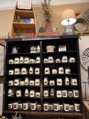 We offer a large selection of locally-made Milkhouse Candles value priced.