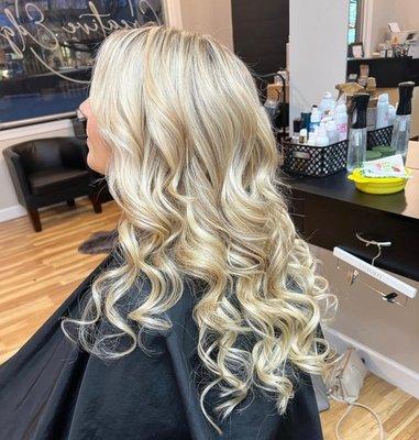 Custom blonding, highlights, and conditioning treatment