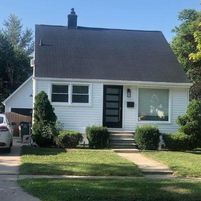 After-House with custom painted roof