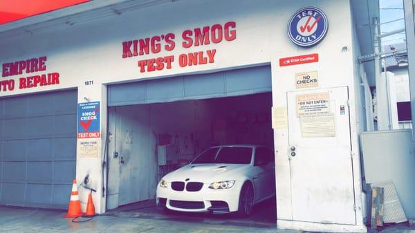 Getting my car smogged