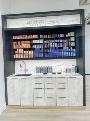 Aveda Color Bar