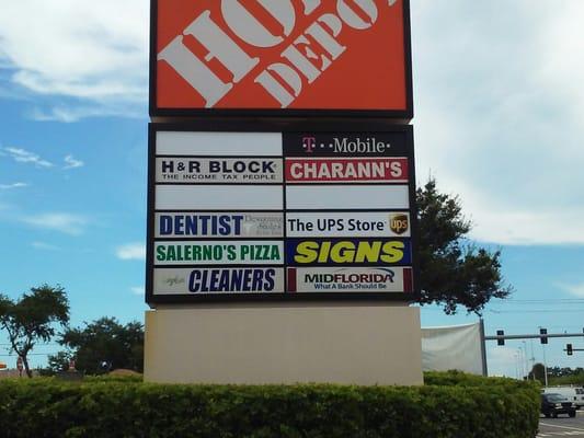 SIGNS.. Next day signs in the home depot shopping plaza can give you all the advertising you need ..